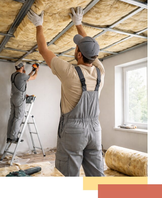 Утепление потолка под ключ в Махачкале качественно и быстро