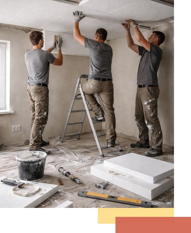 Утепление потолка пенопластом в Махачкале быстро и качественно